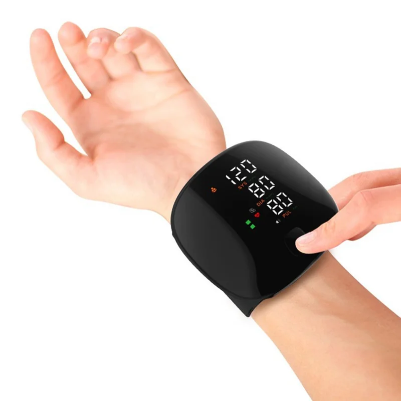 LCD Display Smart Wrist Blood Pressure Monitor Voice Broadcast Electronic Sphygmomanometer