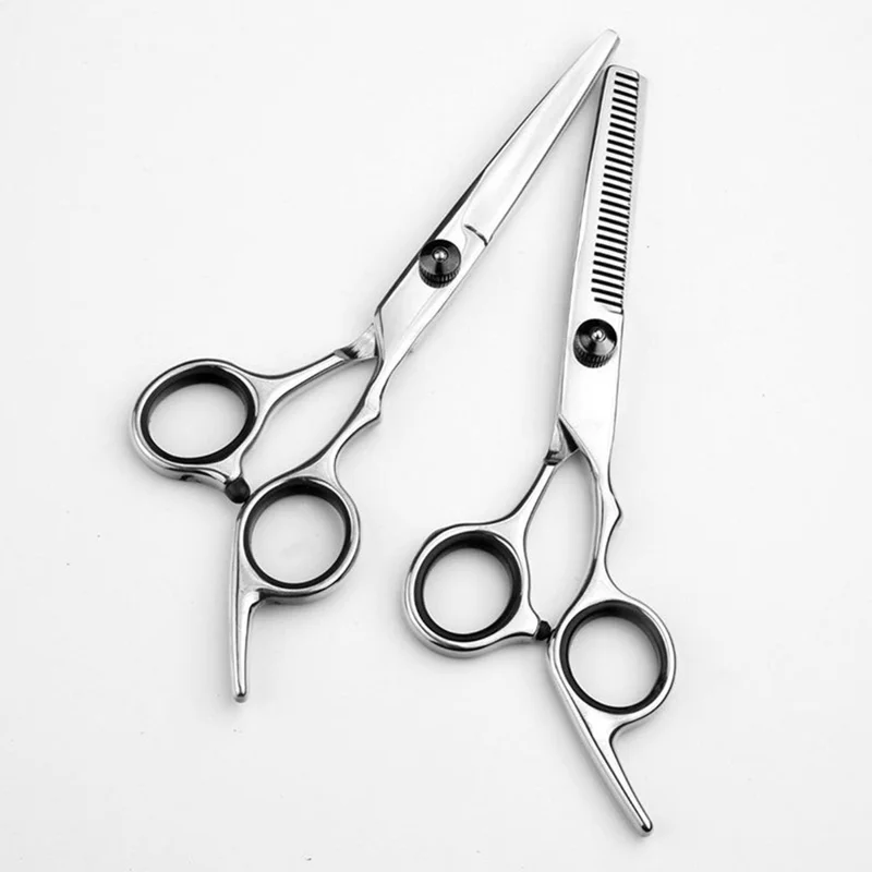 Y1 2Pcs Stainless Steel Hairdressing Scissors Professional Hair Cutting Kits Thinning Shears with Storage Bag