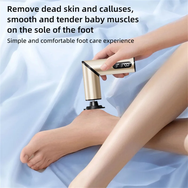 FR11 مقشر كهربائي للقدم قابل للطي بمستويات قابلة للتعديل 9 مقشر تلقائي للتقرنات ومطحنة لخلايا الجلد الميت هدية - شمبانيا