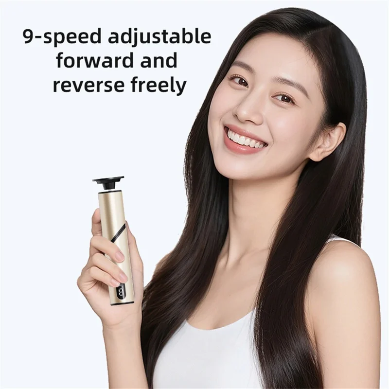 FR11 مقشر كهربائي للقدم قابل للطي بمستويات قابلة للتعديل 9 مقشر تلقائي للتقرنات ومطحنة لخلايا الجلد الميت هدية - شمبانيا