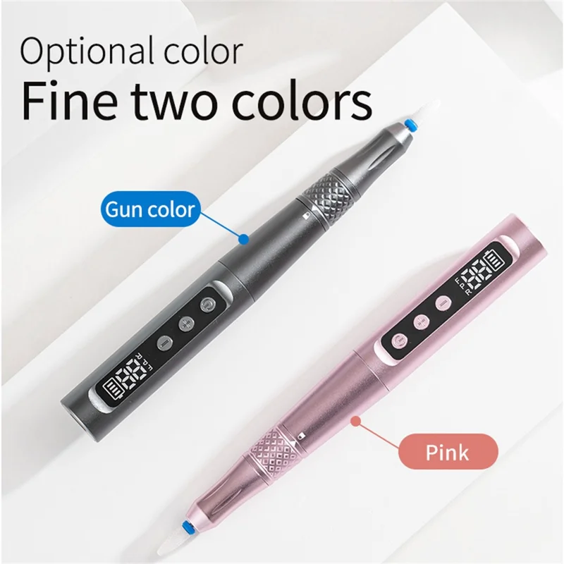 ND-10 Elektrisk Naglabor Maskine Bærbar Manicure Pedicure Værktøj Gave Naglefiler Buffer Polisher - Pink