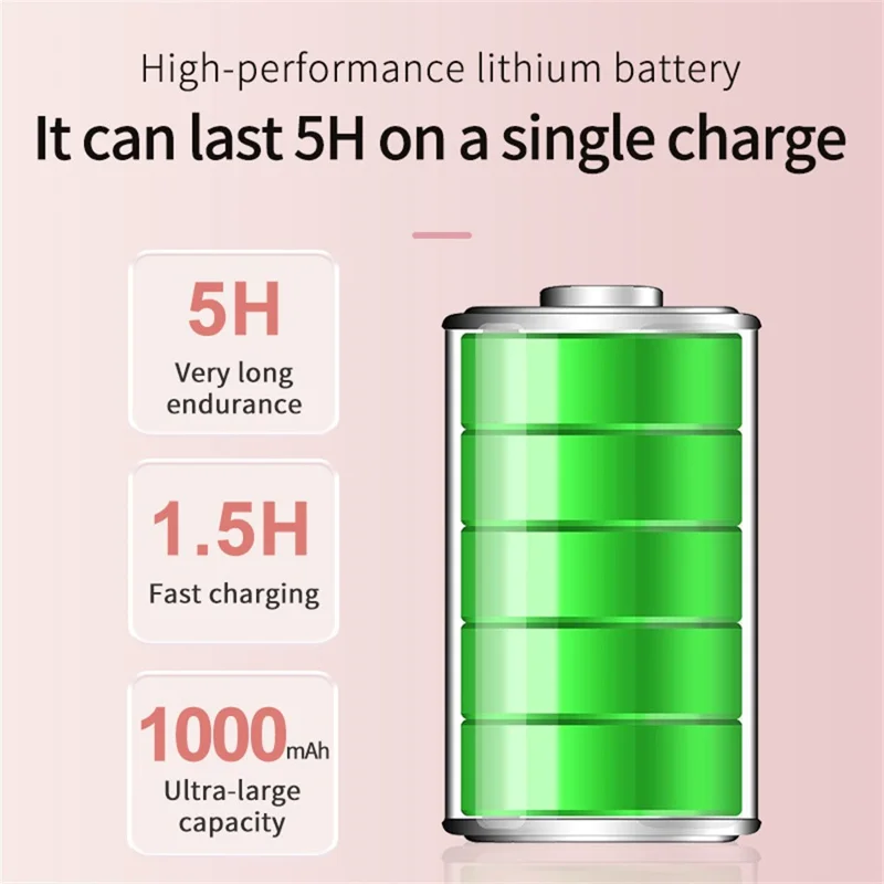 ND-10 Elektrisk Naglabor Maskine Bærbar Manicure Pedicure Værktøj Gave Naglefiler Buffer Polisher - Pink