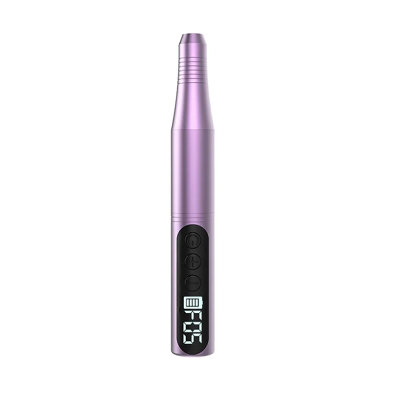 HX-09 Electric Nail File USB Wireless Nail Grinding Machine Gift 4 Speed Settings for Home / Salon - Purple