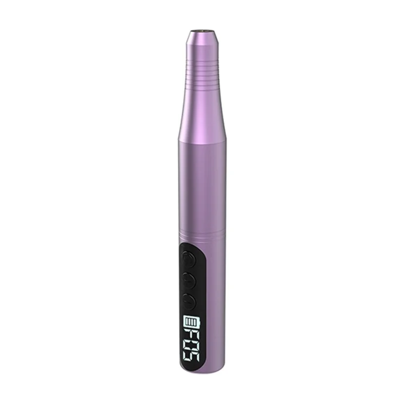 HX-09 Electric Nail File USB Wireless Nail Grinding Machine Gift 4 Speed Settings for Home / Salon - Purple