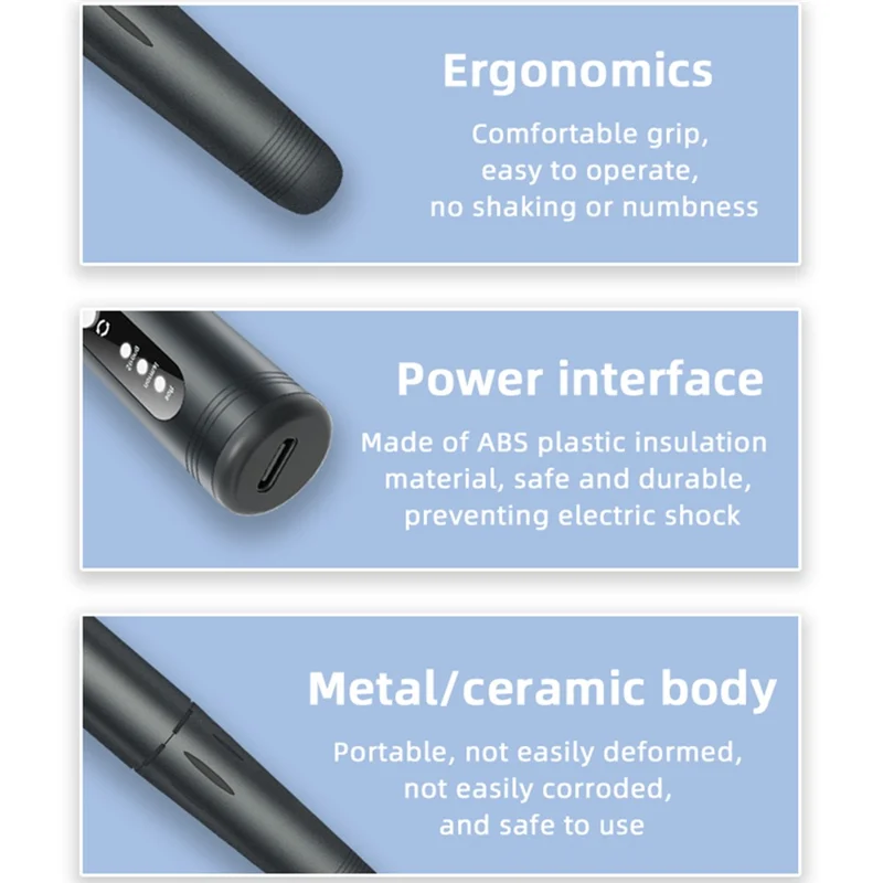 HX-08 Electric Nail File Portable Manicure Drill Grinding Machine Gift 3 Speed Settings for Home / Salon