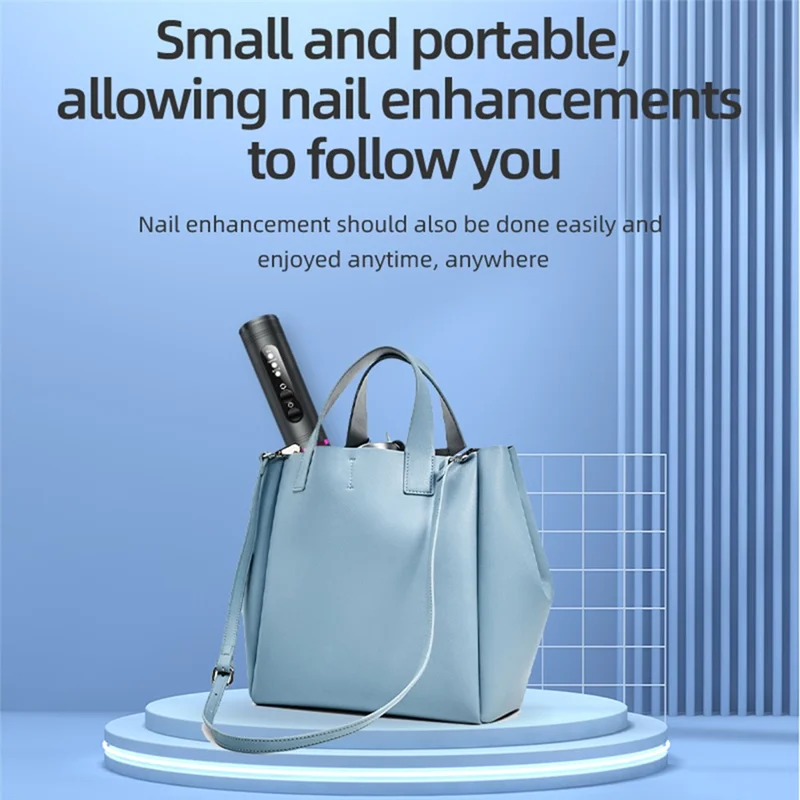 HX-08 Electric Nail File Portable Manicure Drill Grinding Machine Gift 3 Speed Settings for Home / Salon