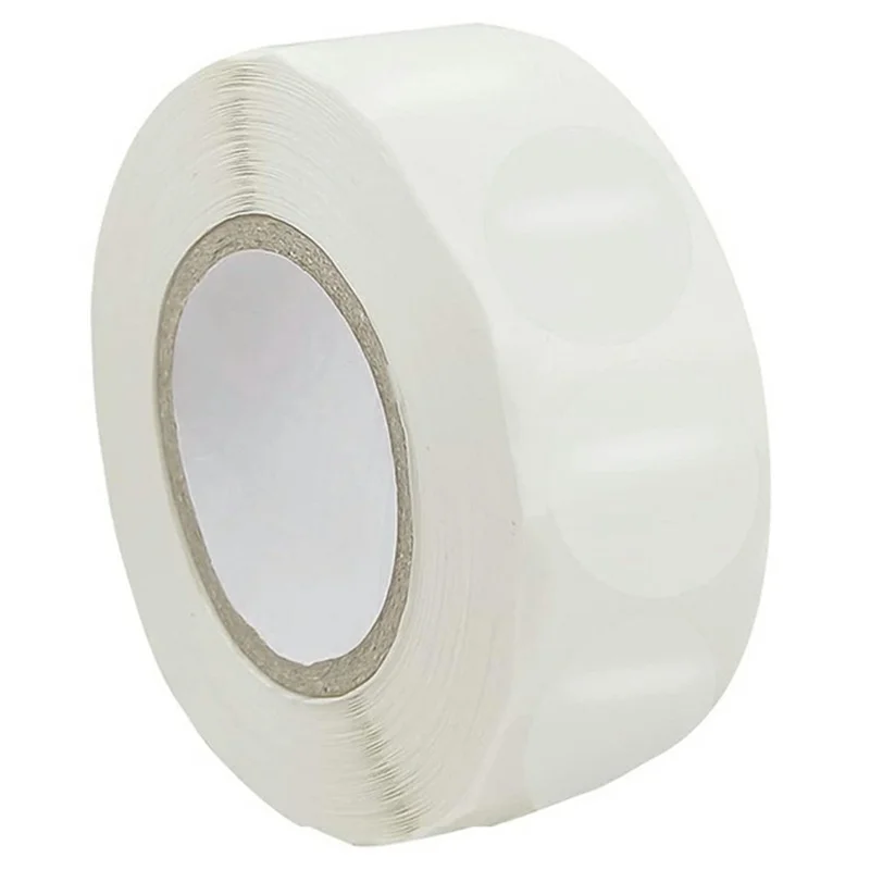 500Pcs / Roll 2cm Diameter 2.5C Thickness Transparent Stickers Round Self Adhesive Labels for Envelopes Gifts