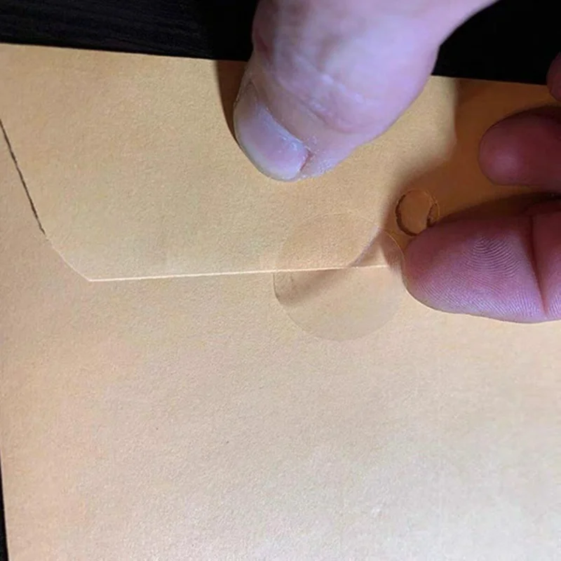 500Pcs / Roll 3cm Diameter 2.5C Thickness Transparent Stickers Round Self Adhesive Labels for Envelopes Gifts