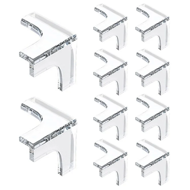 10Pcs Transparent Child Safety Corner Protectors Furniture Corner Edge Safety Protectors PVC Corner Bumpers Covers - T Shape