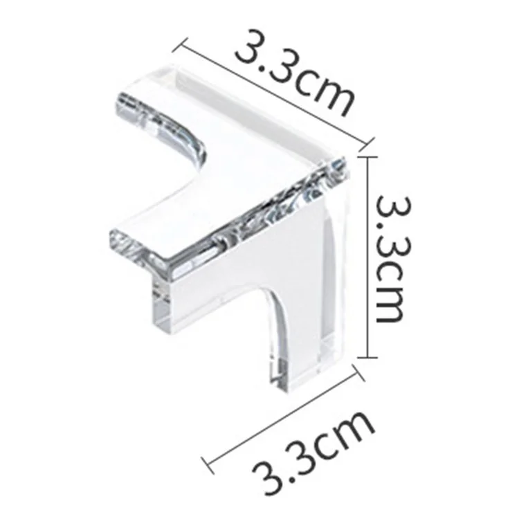 10Pcs Transparent Child Safety Corner Protectors Furniture Corner Edge Safety Protectors PVC Corner Bumpers Covers - T Shape