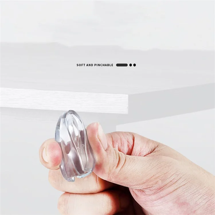 10Pcs Transparent Child Safety Corner Protectors Furniture Corner Edge Safety Protectors PVC Corner Bumpers Covers - T Shape