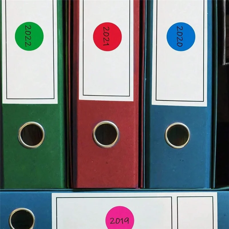 500 stuks/rol Ronde Sticker Verwijderbare Zelfklevende Labels voor Organisatie, Codeer- en Etiketteringsdoeleinden - C515