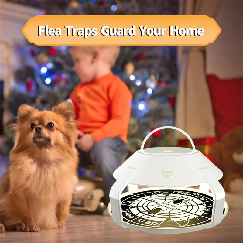 قطار بق حشرات لاسلكي برؤوس ضوئية 2 قطعة، جهاز اصطياد البق اللاصق للمنزل