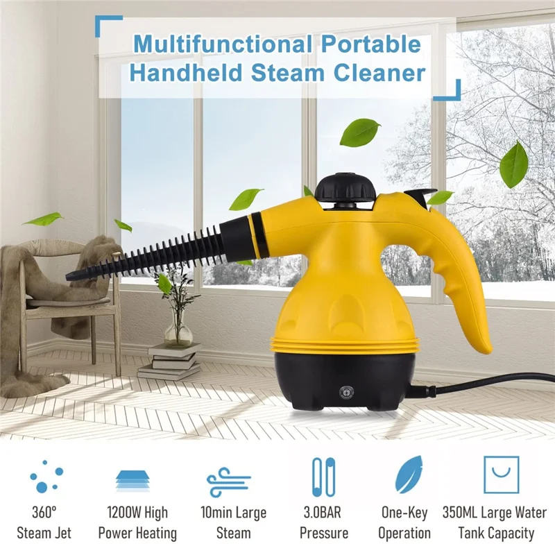High Pressure Steam Cleaner Handheld Multi-Function Kitchen Home Appliance Portable Steamer for Cleaning