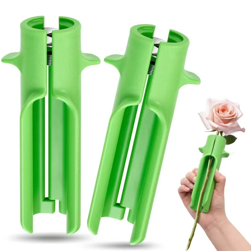 Rose Thorn Remover Tool Stem Stripper for Florists - Green