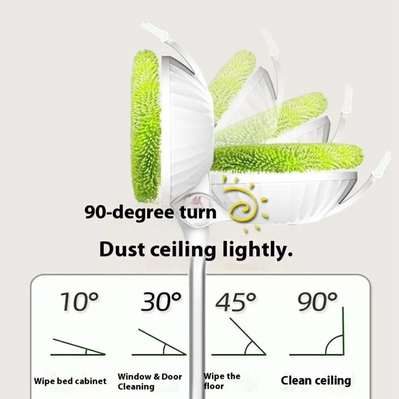 WV-981 Draadloze Window Cleaning Robot Handheld Elektrische Dweil voor Glasdeur Vloer Plafond - Geelgroen