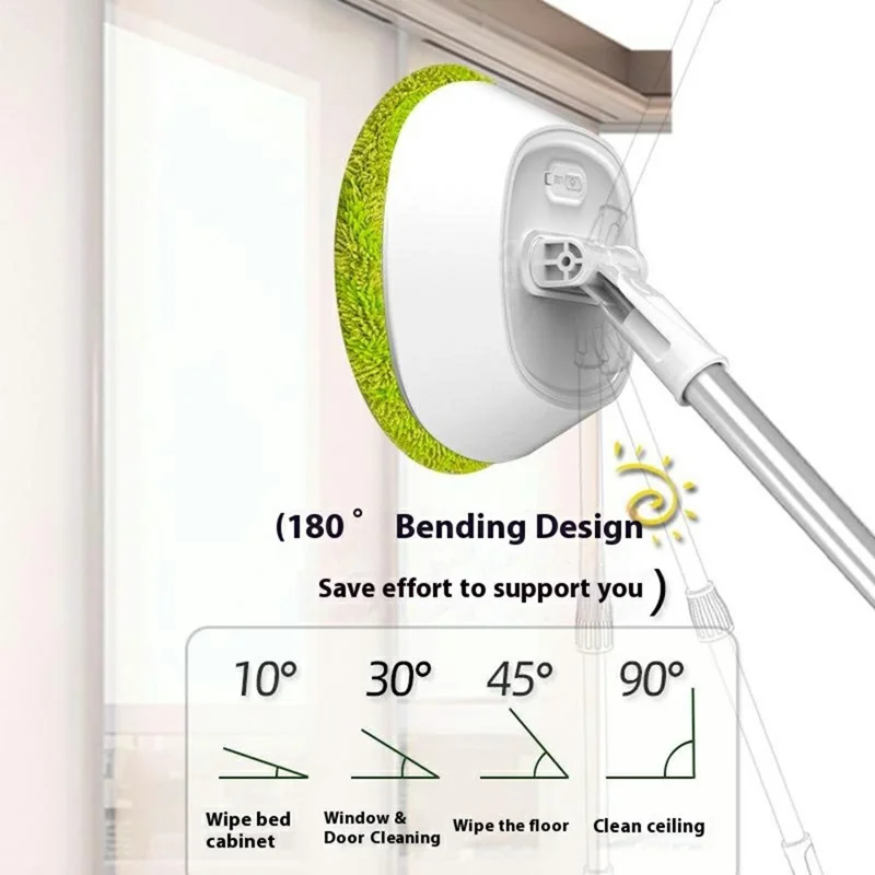 WV-881 Electric Window Cleaner Wireless Remote Control Mop Floor Cleaning Machine for Home - Green