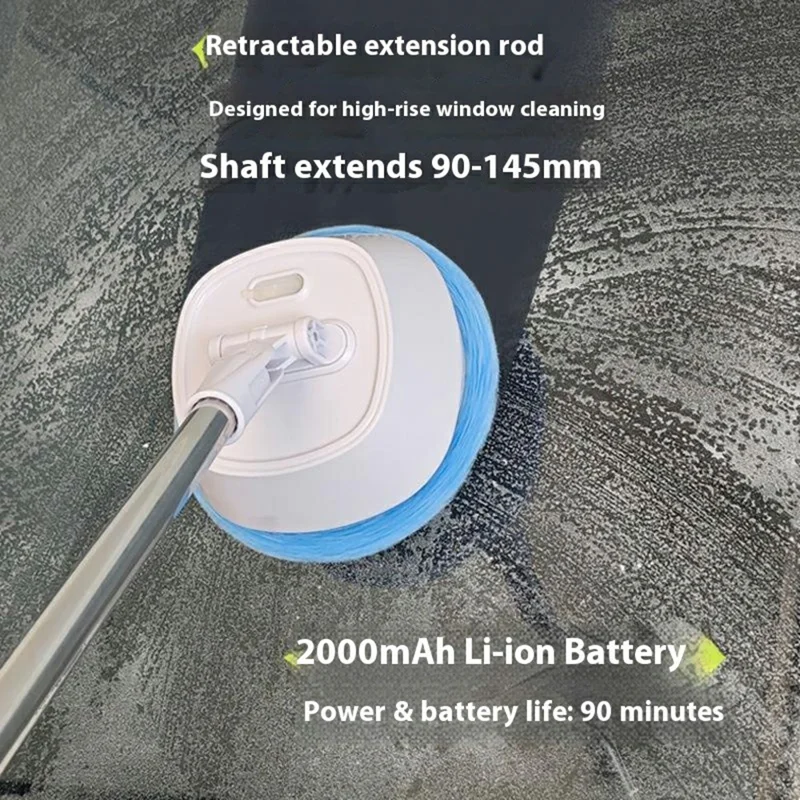 WV-881 Electric Window Cleaner Wireless Remote Control Mop Floor Cleaning Machine for Home - Green