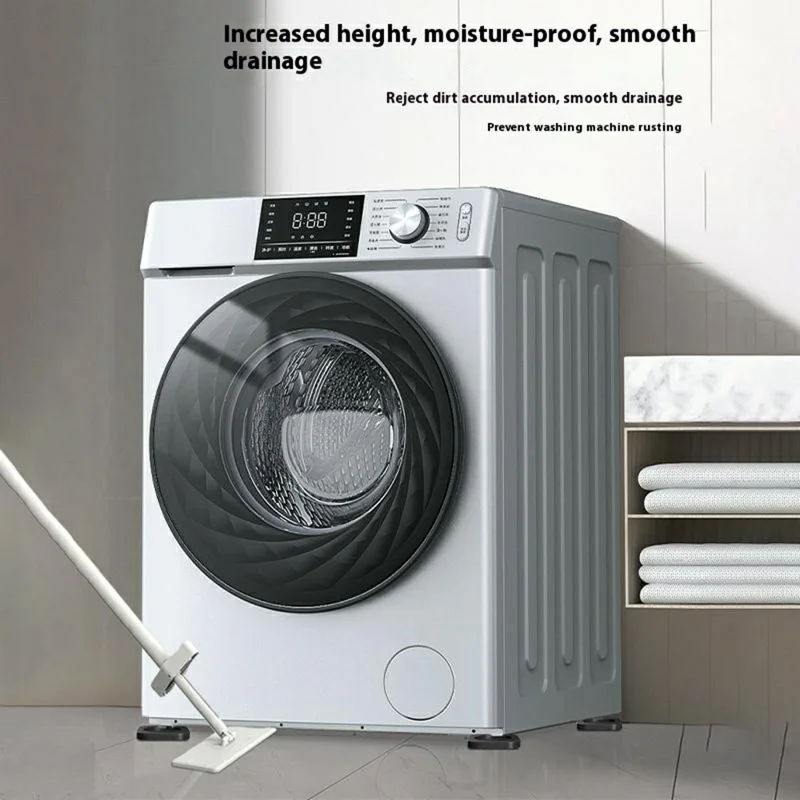 4 st tvättmaskinsfötter med antislip och vibrationsdämpning för hushållsapparater, möbler, ljudreducering, stabil fotplatta