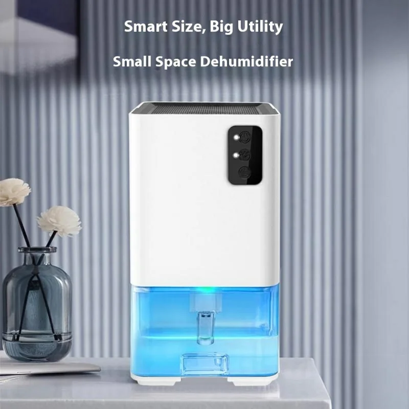 0818-1 1200ml Water Tank Semiconductor Dehumidifier for Home Silent Smart Moisture Remover - UK Plug
