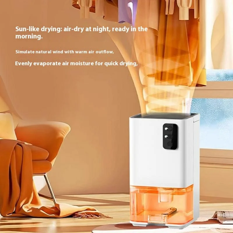 0818-1 1200ml Water Tank Semiconductor Dehumidifier for Home Silent Smart Moisture Remover - UK Plug