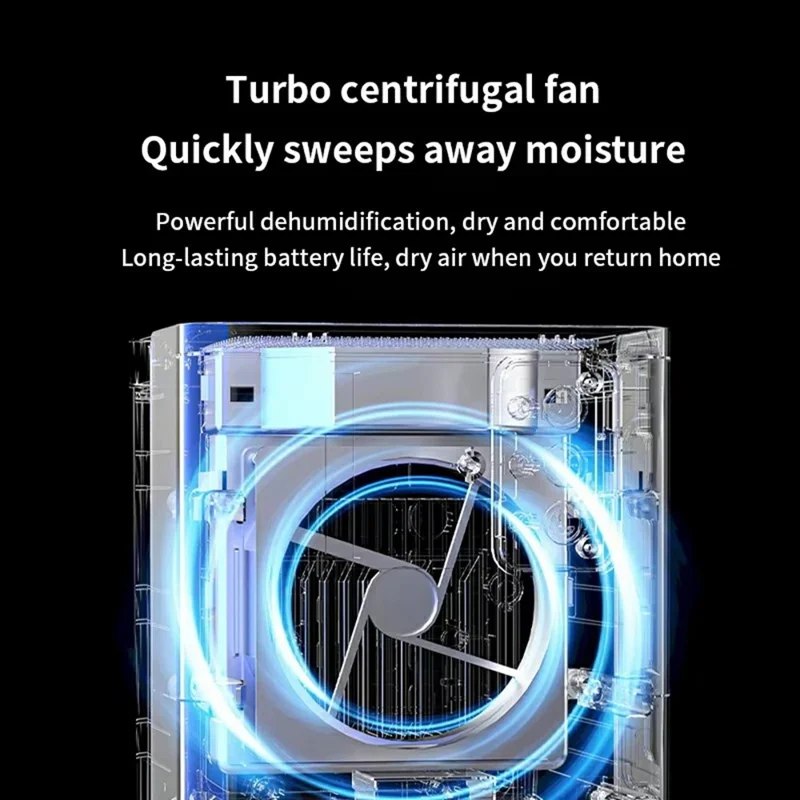 0818-1 1200ml Water Tank Semiconductor Dehumidifier for Home Silent Smart Moisture Remover - UK Plug