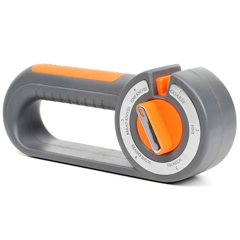 6 in 1 Multifunction Knife Sharpener for Kitchen Knives Scissors Manual Quick Sharpening Tool