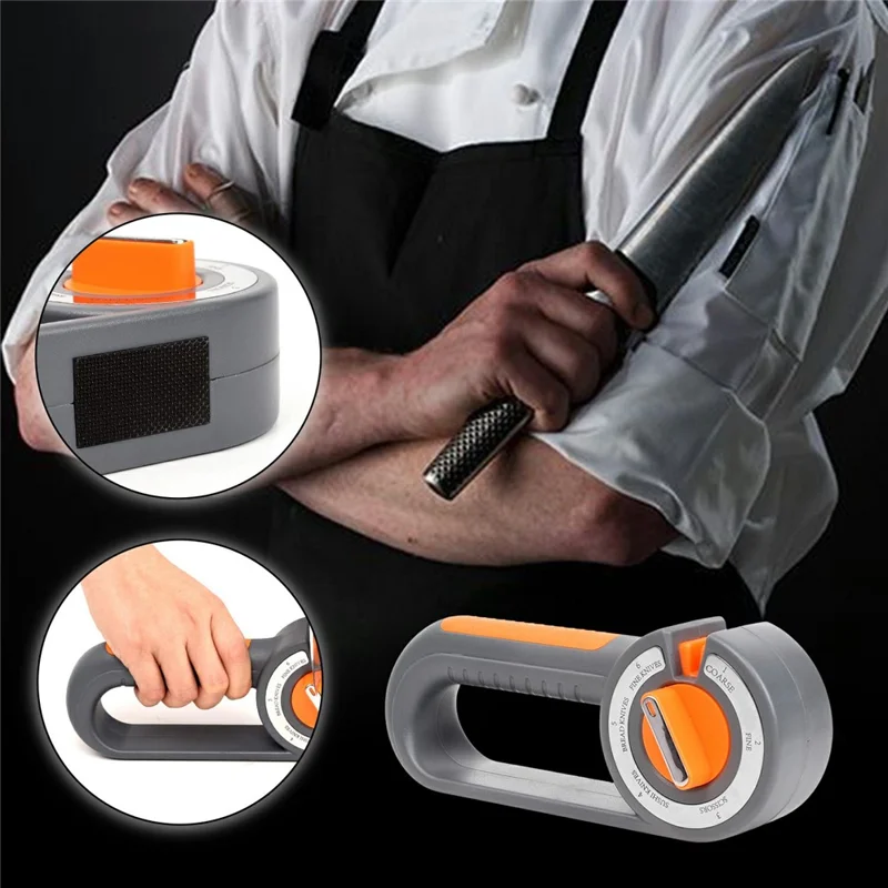 6 in 1 Multifunction Knife Sharpener for Kitchen Knives Scissors Manual Quick Sharpening Tool