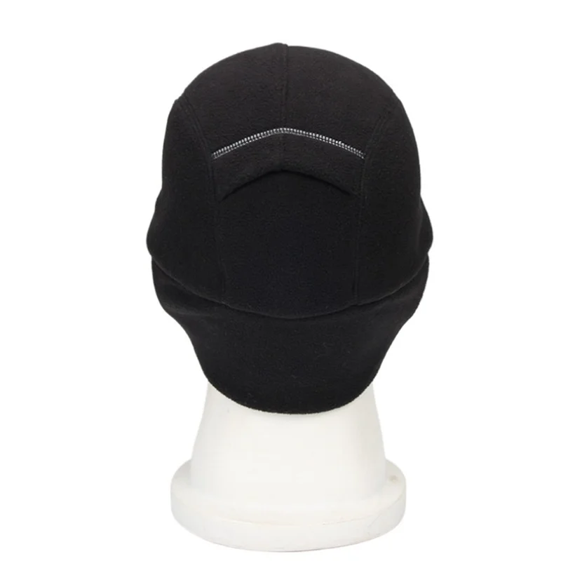 Outdoor Sports Baseball Cap with Ponytail Hole for Women Reflective Pull Down Ear Flaps Winter Headwear - M