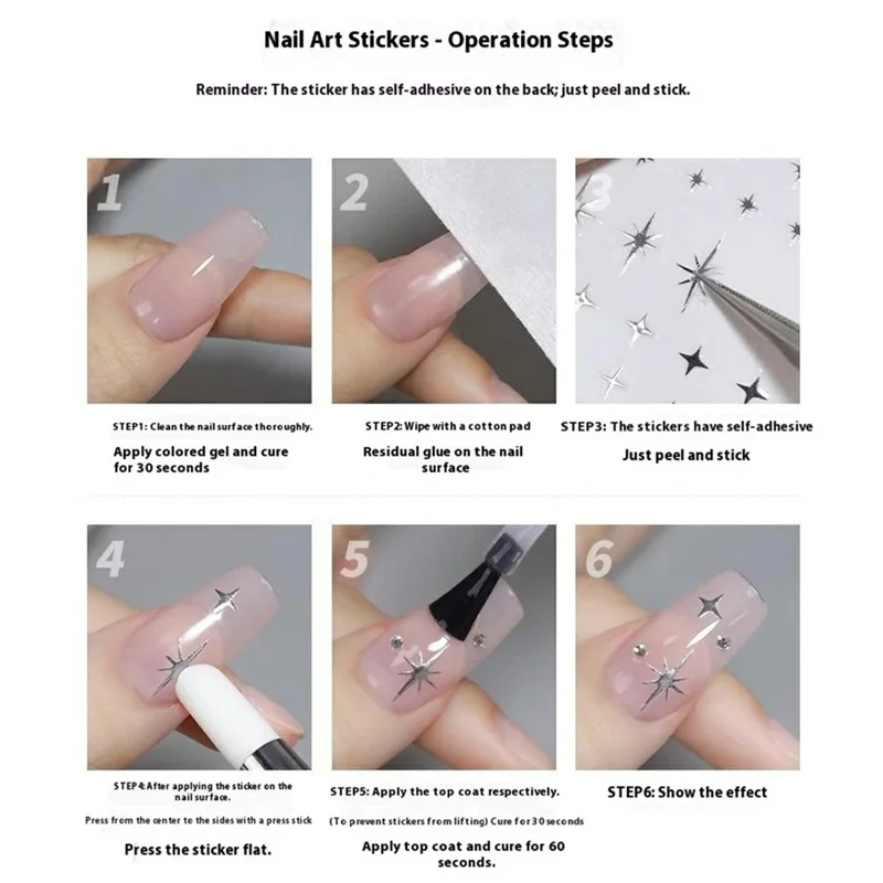 Christmas Theme Nail Stickers Self Adhesive 5D Embossed PVC Nail Decals Gift Manicure Accessories - SA-027