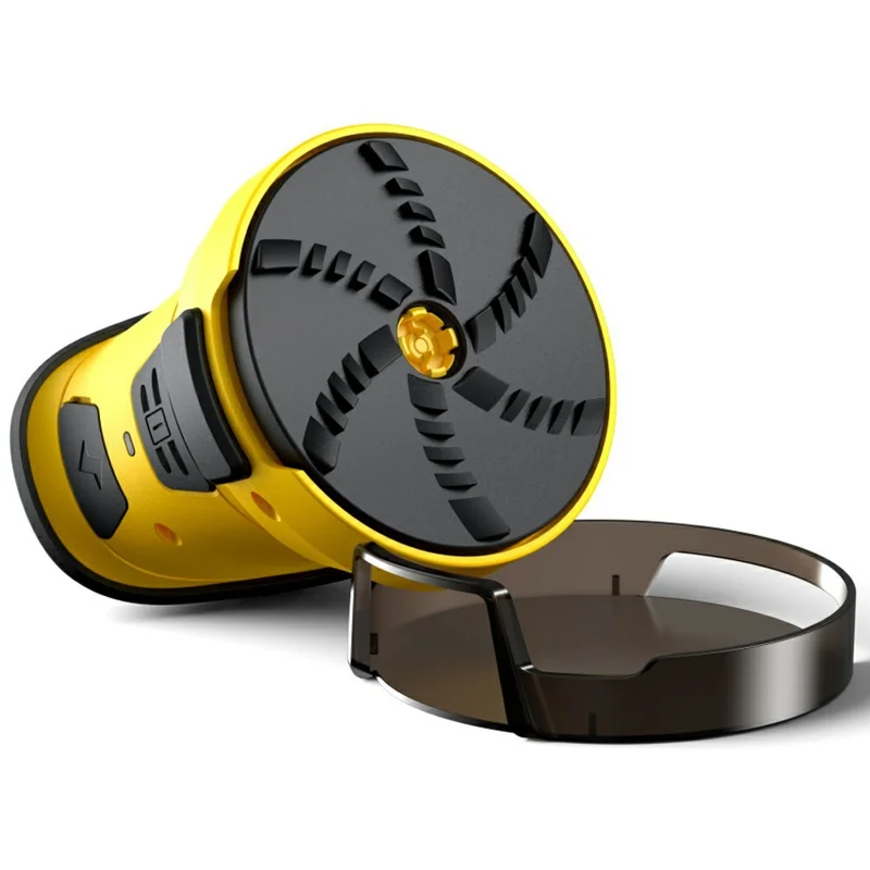 Quitanieves recargable por USB, raspador eléctrico de nieve para cristales de coche, herramienta de descongelación y limpieza - Amarillo