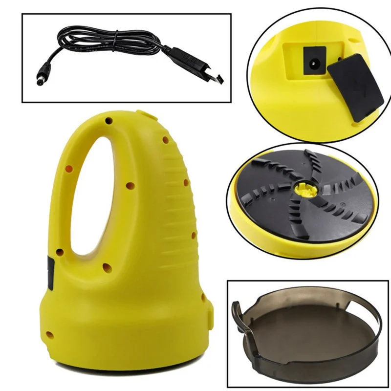 Electric Snow Scraper for Car Windshield Defroster Ice and Snow Remover Automotive Cleaning Tool - Yellow