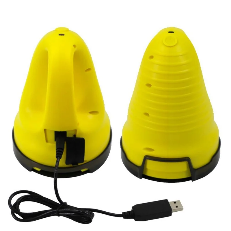 Electric Snow Scraper for Car Windshield Defroster Ice and Snow Remover Automotive Cleaning Tool - Yellow