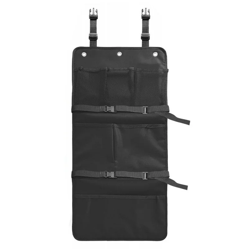 Oxford-stof sengeladder-dækkel med opbevaringslommer mod klatring til børn