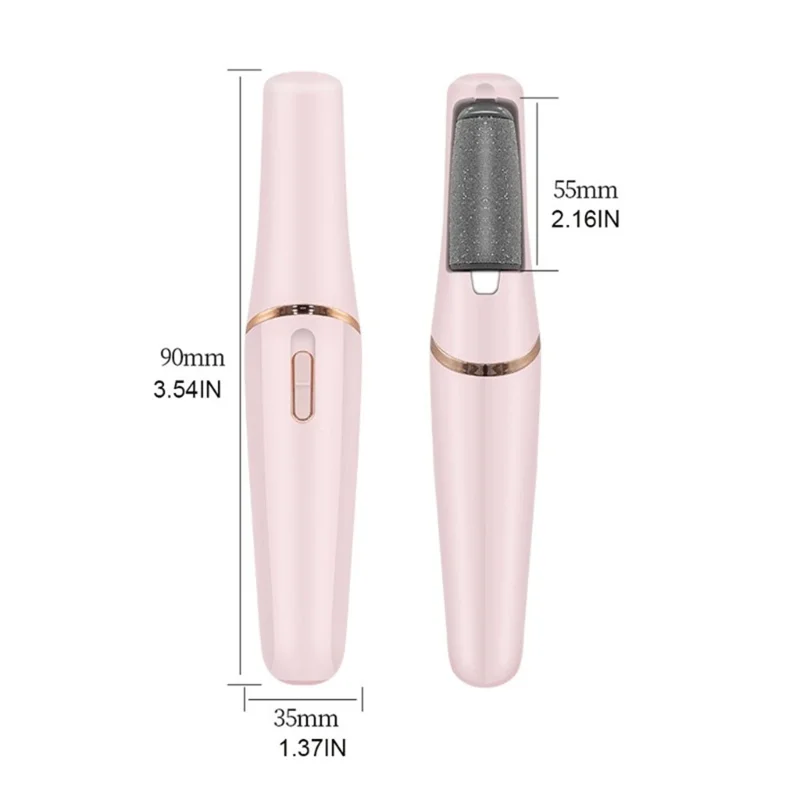 USB-wiederaufladbare elektrische Fußfeile mit 2 Geschwindigkeitseinstellungen, Hornhautentferner, Pediküre-Tool für die Entfernung von abgestorbener Haut