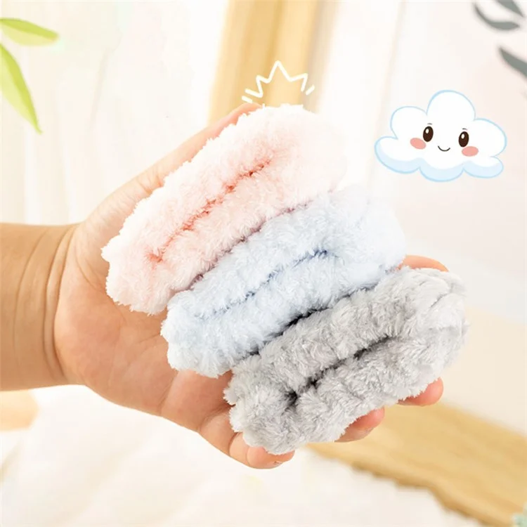 2PCS Fascia Assorbente per l'Acqua per il Lavaggio del Viso, Fasce per Polso per Acqua che Scorre Giù sulle Tue Braccia - Rosa Chiaro