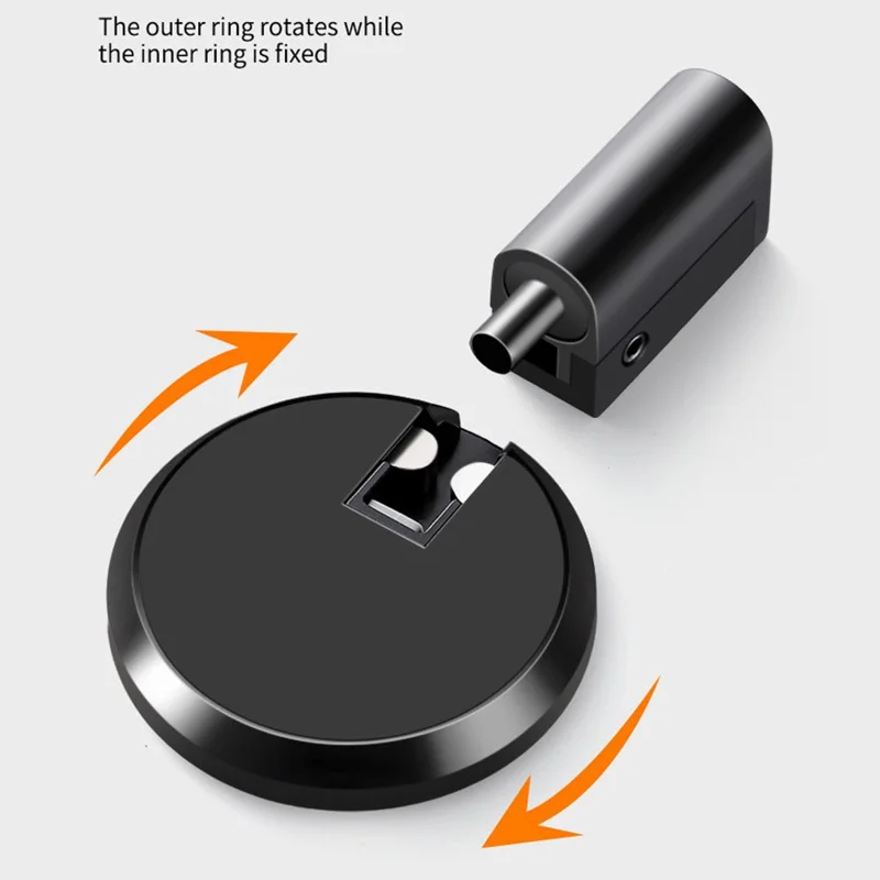 Nicht-magnetischer Druckknopf-Türstopper Bodenmontage Lautloser Puffer für Badezimmer Schlafzimmer Wandschutz - Schwarz