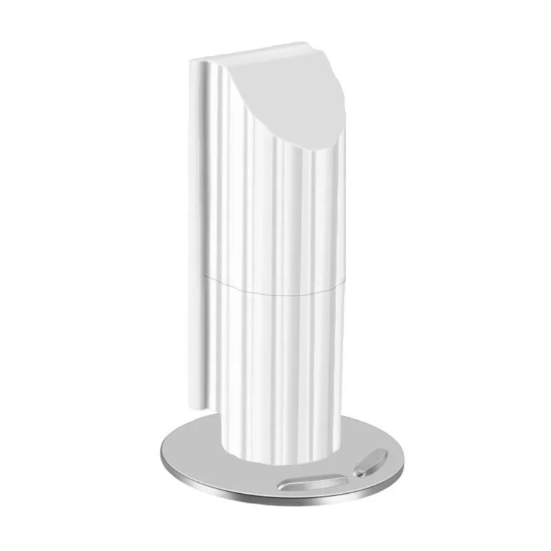 Invisible Magnetic Door Stopper for Bathroom Glass Door Ultra Thin No Drill Door Holder - White