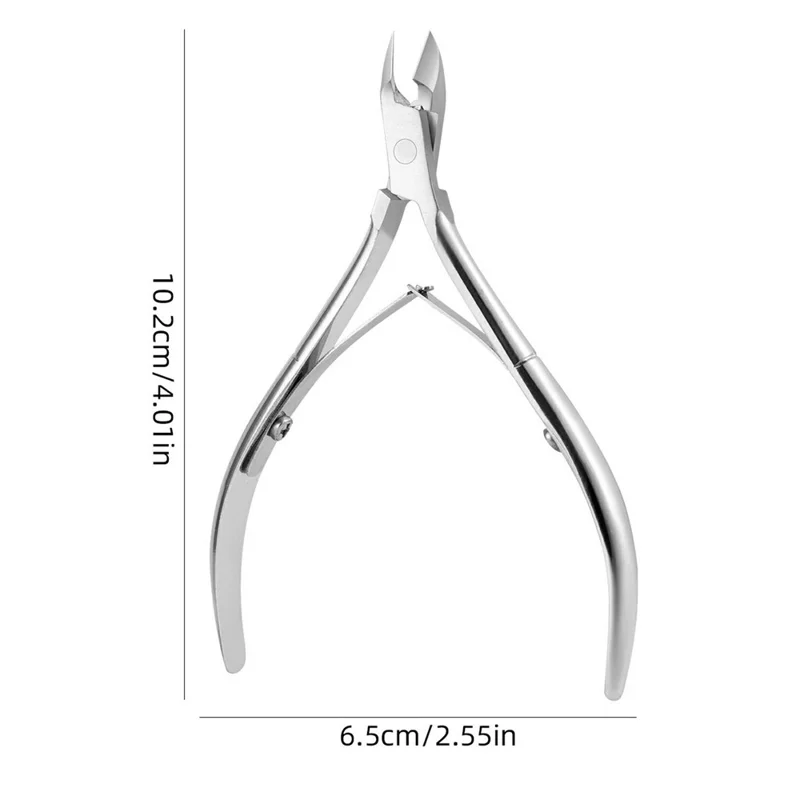 Ferramenta Profissional de Cuidados com Unhas Cortador de Cutículas / Cortador de Unhas / Ferramenta para Unha Encravada - Prata