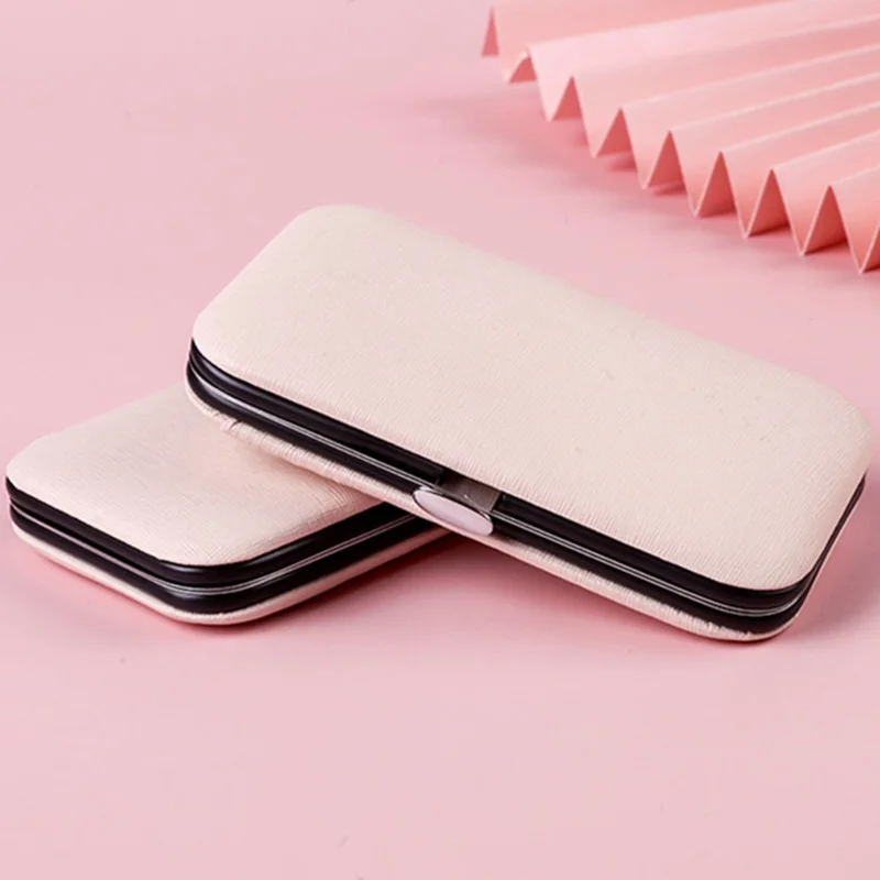 12Pcs Stainless Steel Nail Clipper Set Manicure Kit Professional Nail Care Tools with PU Case