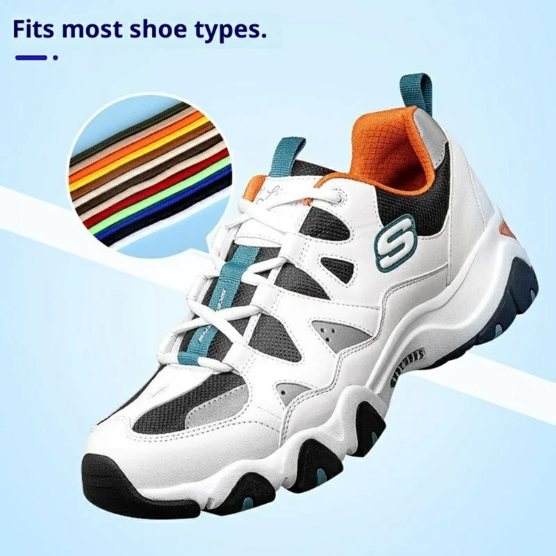 1 Pair 100cm Round Shoelaces Solid Color Polyester Laces for Sports Shoes Sneakers - Bleach White