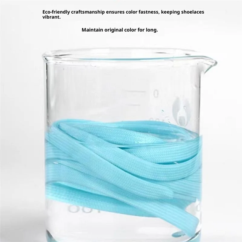 1 par 100 cm flade snørebånd til casual sneakers og sportskøjer dobbeltlaget polyester snørebånd - hvid