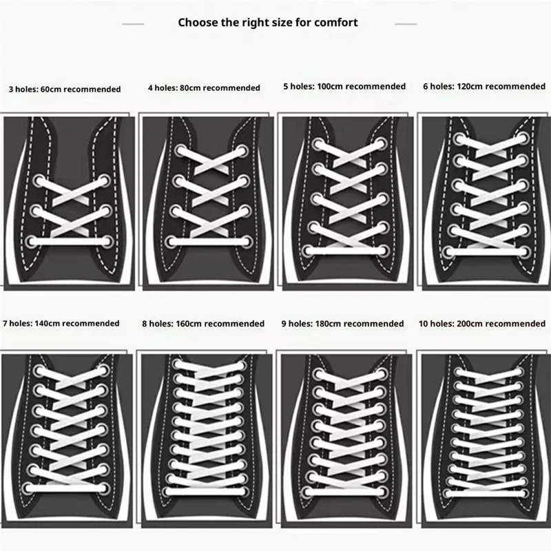 1 par 100 cm flade snørebånd til casual sneakers og sportskøjer dobbeltlaget polyester snørebånd - hvid