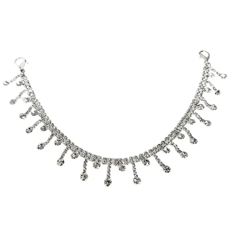 1Pc Luxury Rhinestone Chain Shoe Accessories Sparkly Versatile Shoe Charm Chain for Canvas Sneakers / Martin Boots