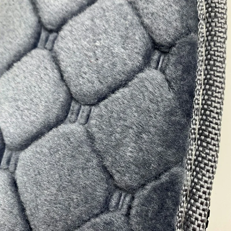 Ромбовидная текстура USB с подогревом, моющаяся плюшевая крышка для унитаза, 5 уровней быстрого нагрева с таймером - серый