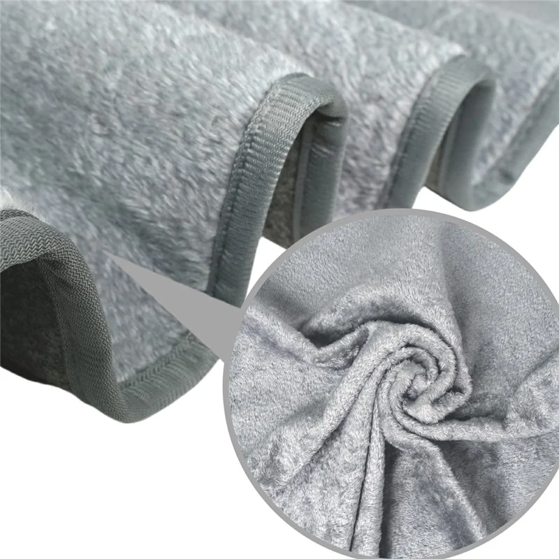 Coperta elettrica riscaldata da 160 x 80 cm con USB, 5 impostazioni di temperatura, coperta riscaldante morbida e pelosa con timer - Grigio