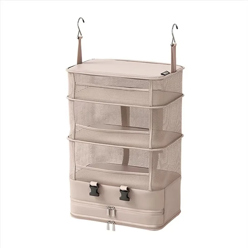 Polyester Hanging Bag 5 Layer Partition Storage Bag Large Capacity for Socks Shirts Jackets