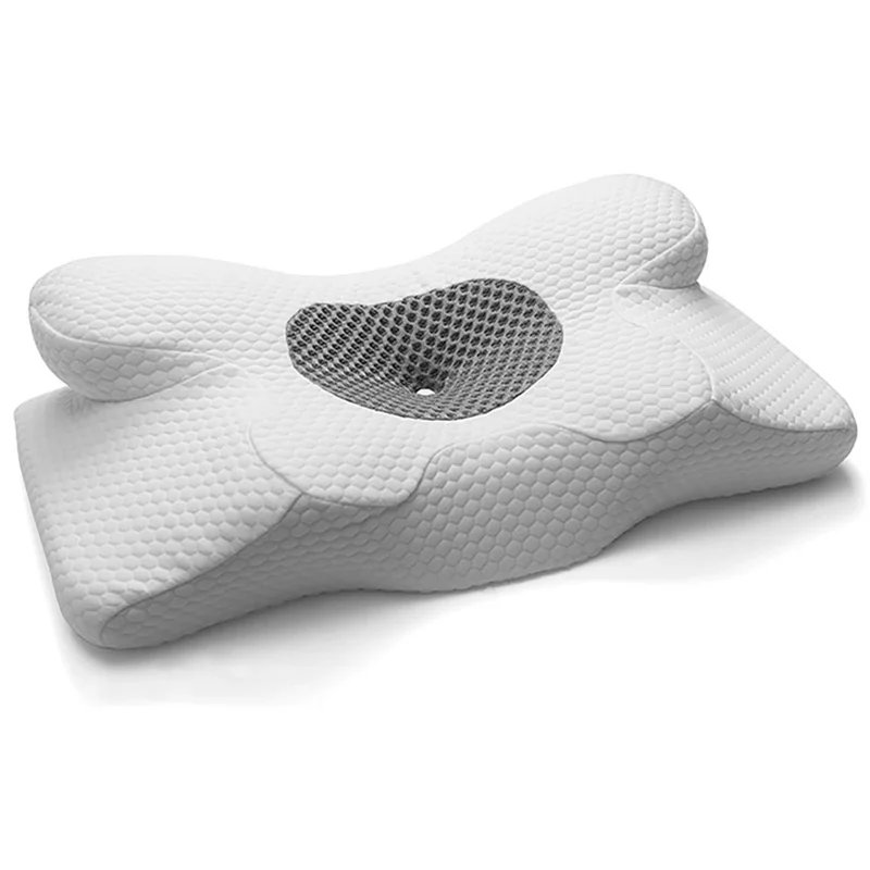 وسادة رغوة الذاكرة المريحة على شكل فراشة داعمة للرقبة للنوم على الجانب للاستخدام في المنزل / السكن الجامعي