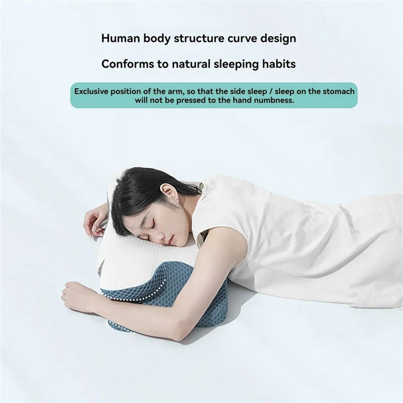 وسادة رغوة الذاكرة المريحة على شكل فراشة داعمة للرقبة للنوم على الجانب للاستخدام في المنزل / السكن الجامعي