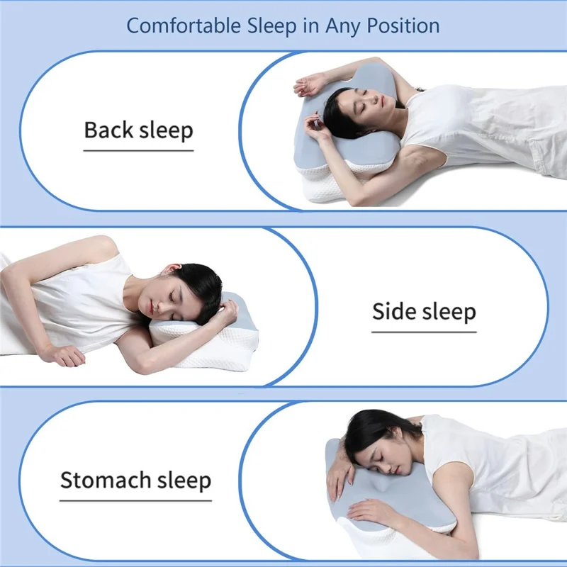 Эргономичная Бабочка Контурная Подушка Пена С Эффектом Памяти Ортопедическая Подушка для Облегчения Боли В Шее